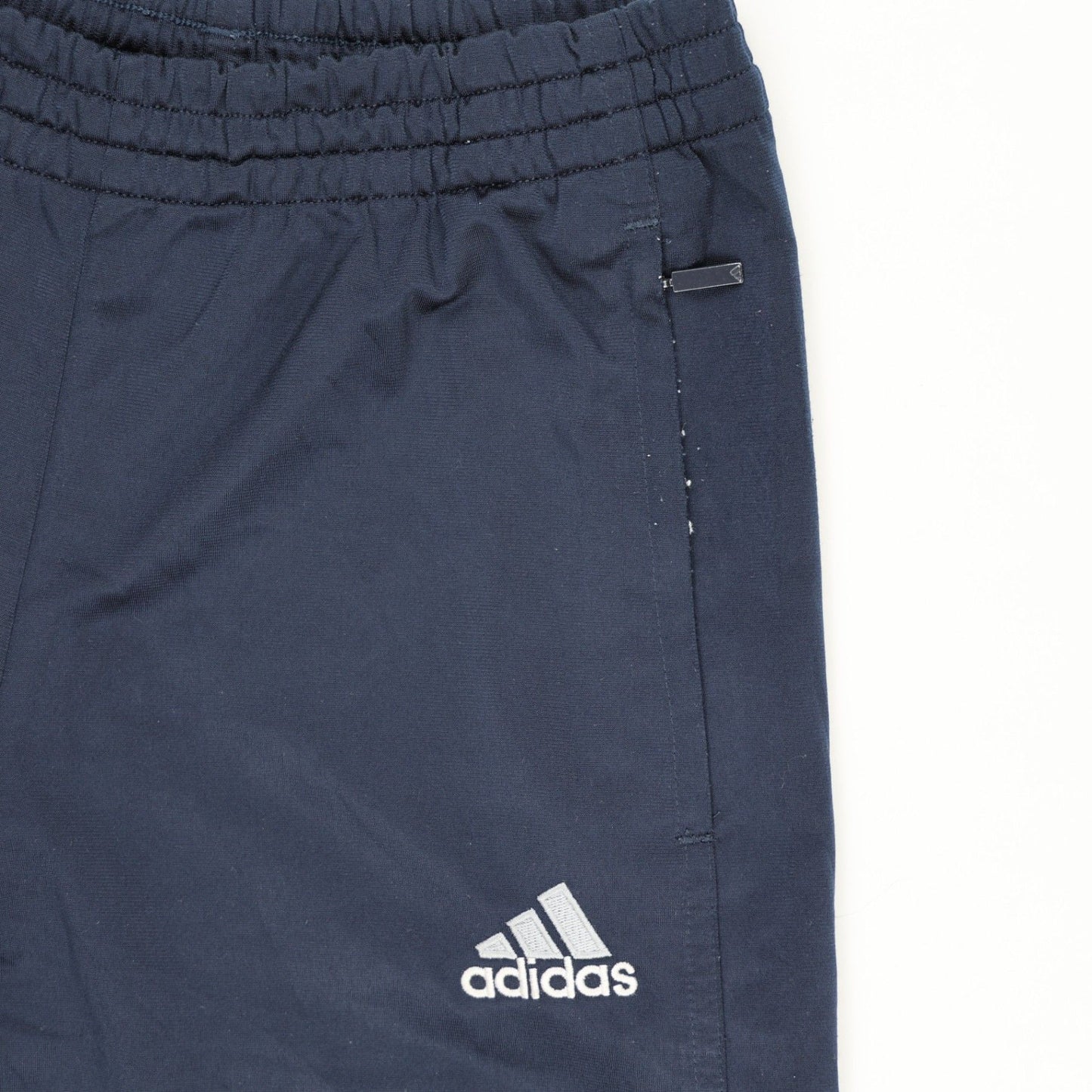 adidas Navy Blue Track Pants Large 76cm Inseam 42cm Waist Polyester