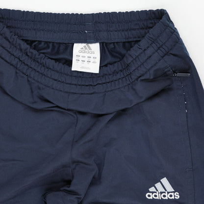 adidas Navy Blue Track Pants Large 76cm Inseam 42cm Waist Polyester