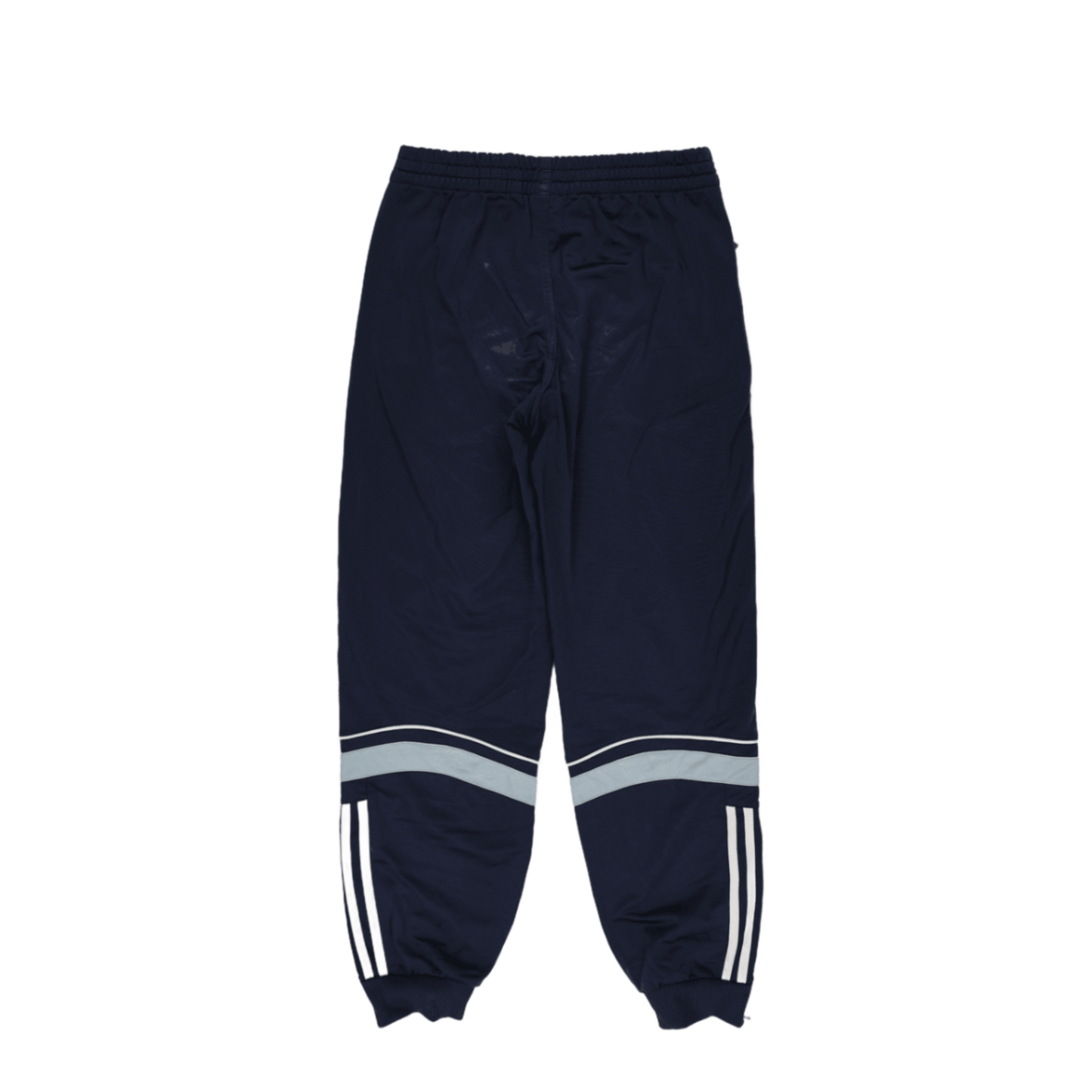 adidas Navy Blue Track Pants Large 76cm Inseam 42cm Waist Polyester