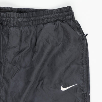 Nike Black Nylon Track Pants Men's Size Medium 79cm Inseam 38cm Waist