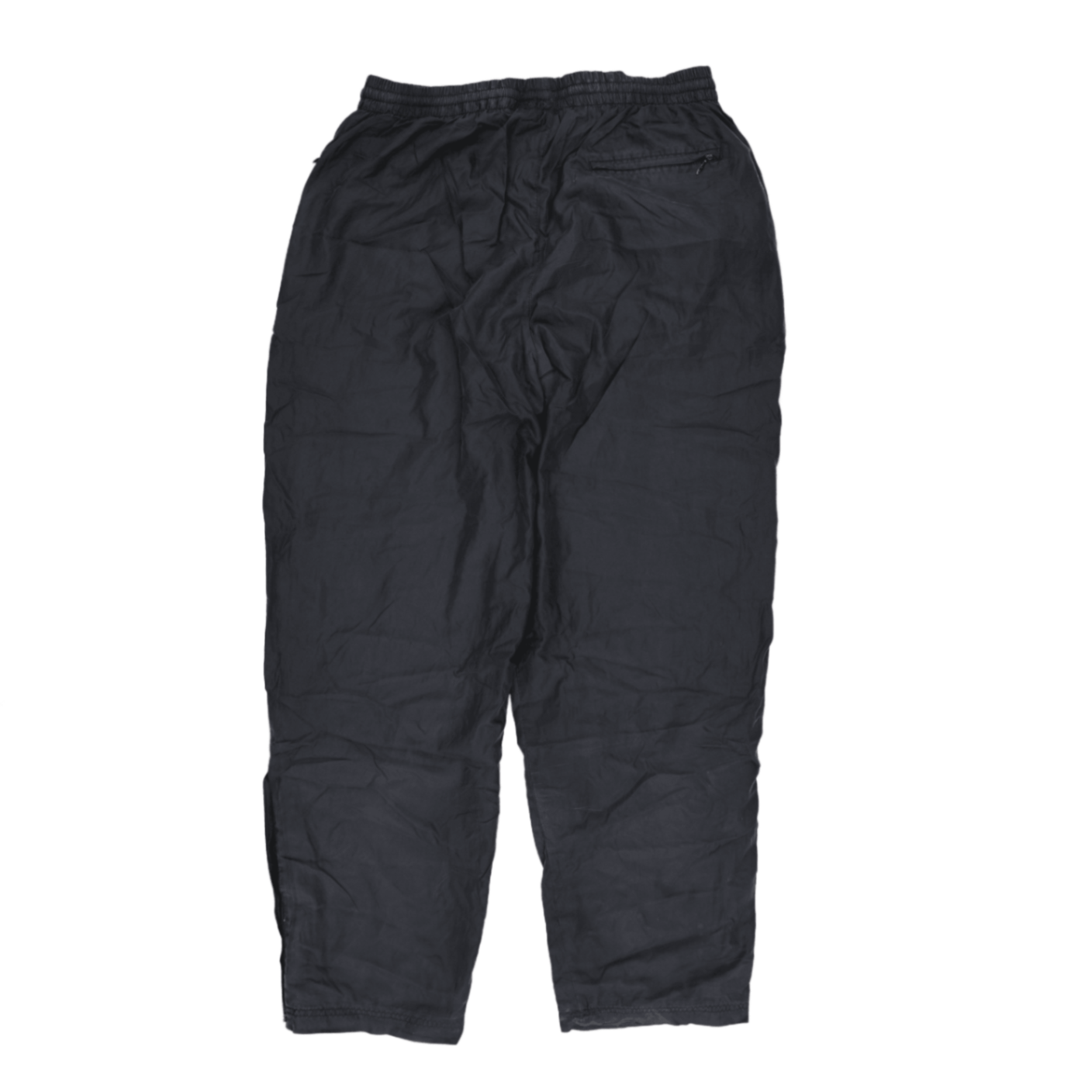 Nike Black Nylon Track Pants Men's Size Medium 79cm Inseam 38cm Waist