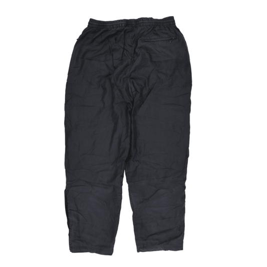 Nike Black Nylon Track Pants Men's Size Medium 79cm Inseam 38cm Waist
