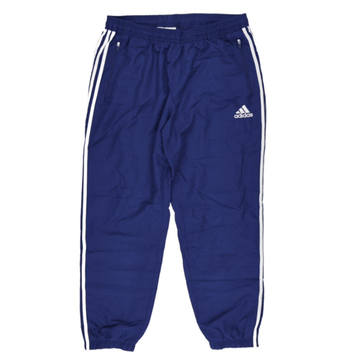 adidas Vintage Blue Track Pants XL 77cm Inseam Polyester Men's Clothing