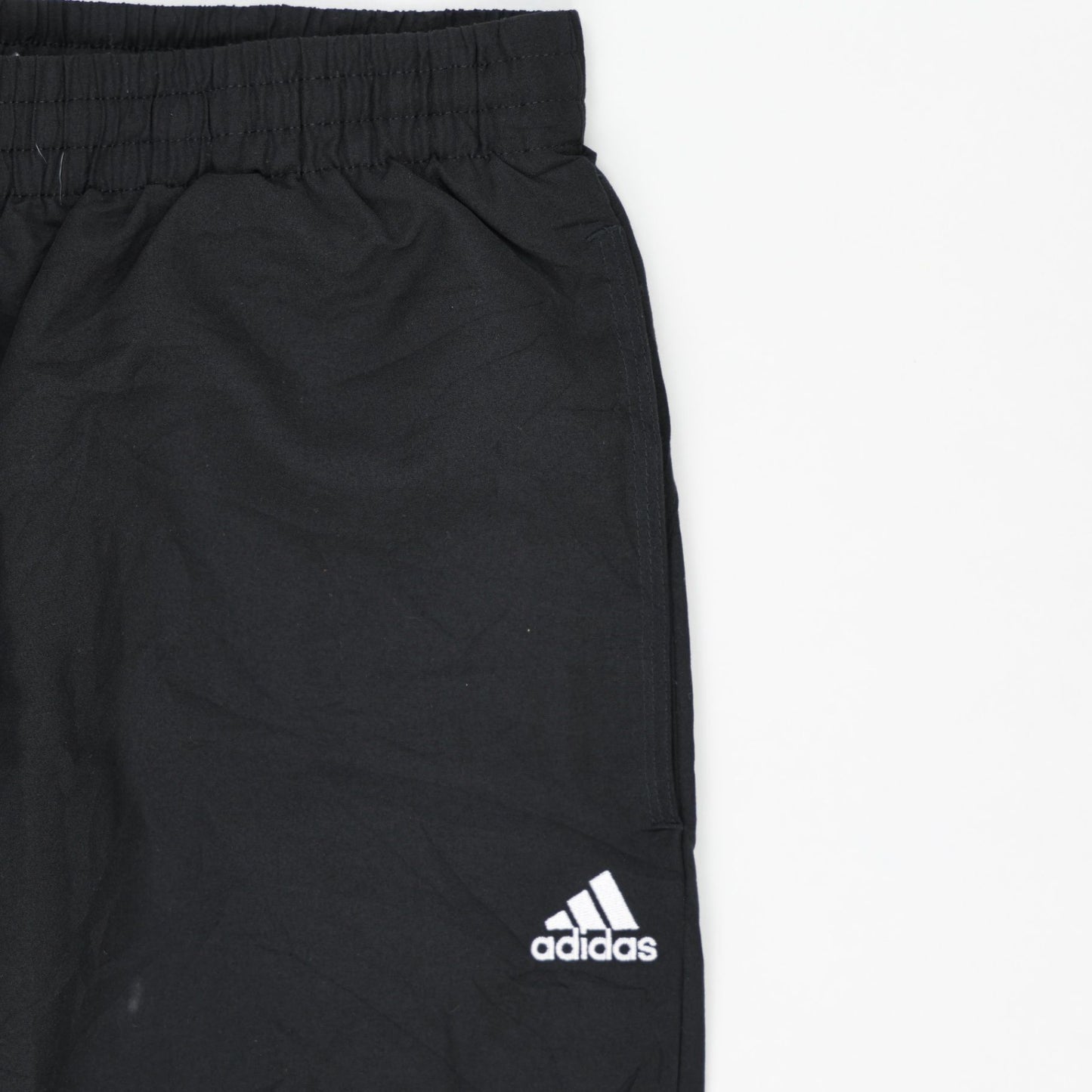 adidas Black Track Trousers Large Youth 76 cm Inseam 76-82 cm Waist Polyester