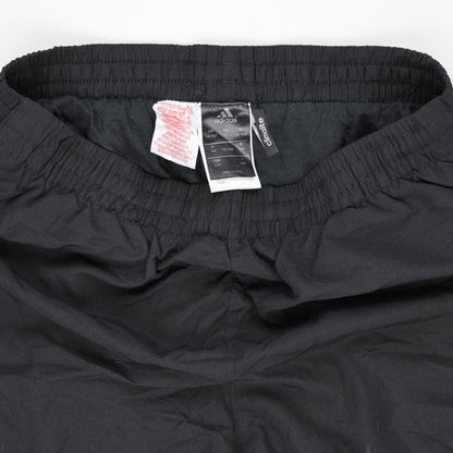 adidas Black Track Trousers Large Youth 76 cm Inseam 76-82 cm Waist Polyester