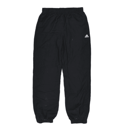 adidas Black Track Trousers Large Youth 76 cm Inseam 76-82 cm Waist Polyester
