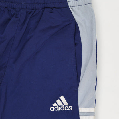 adidas Navy Blue Track Pants Large 38 Inseam Polyester Vintage