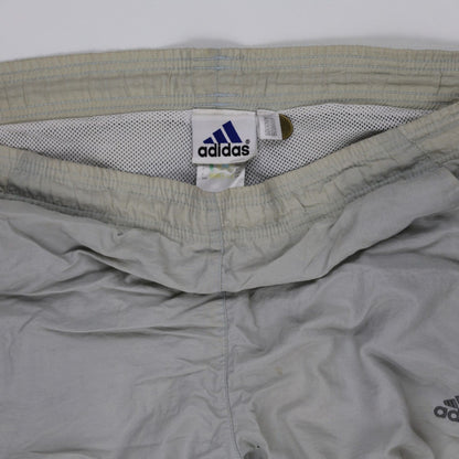 adidas Grey Nylon Trousers Men's Medium 78 cm Inseam Sportswear