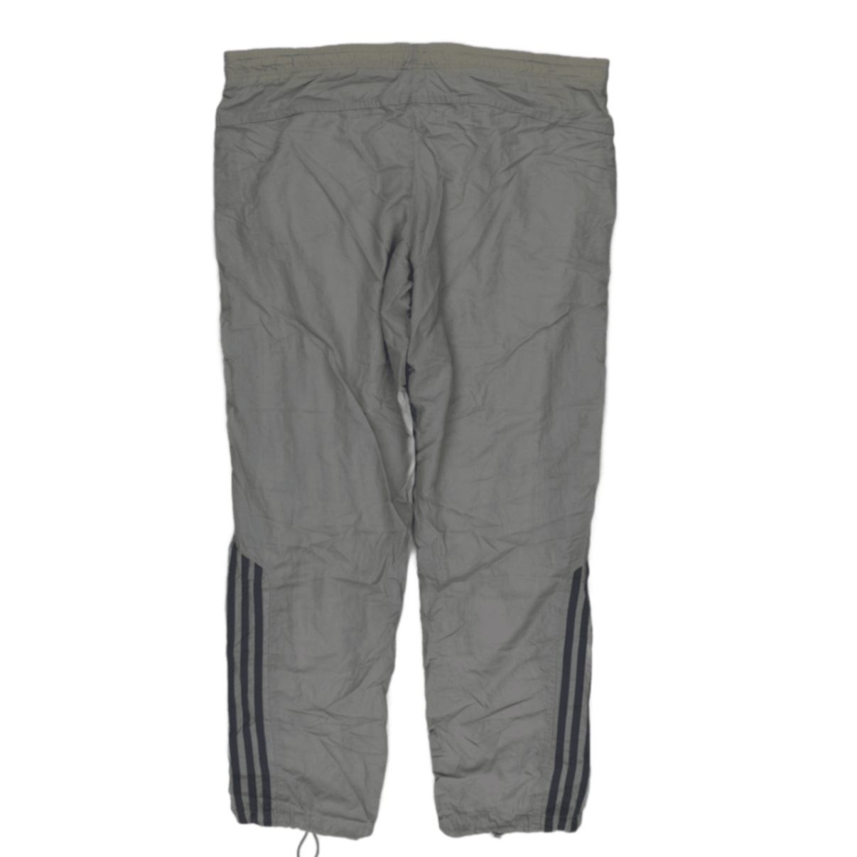 adidas Grey Nylon Trousers Men's Medium 78 cm Inseam Sportswear