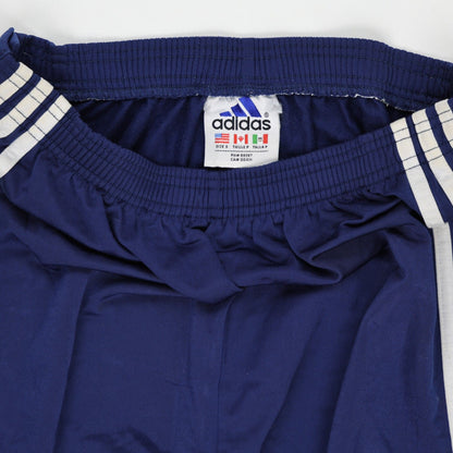 Adidas Vintage Navy Blue Track Pants Small 80 cm Inseam 76 cm Waist Polyester