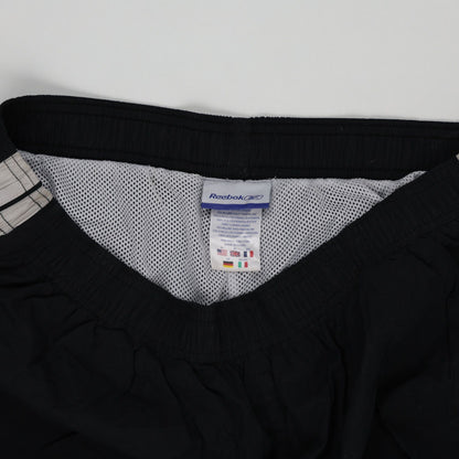 Reebok Vintage Black Track Trousers Large 78 cm Inseam Polyester Mens Clothing