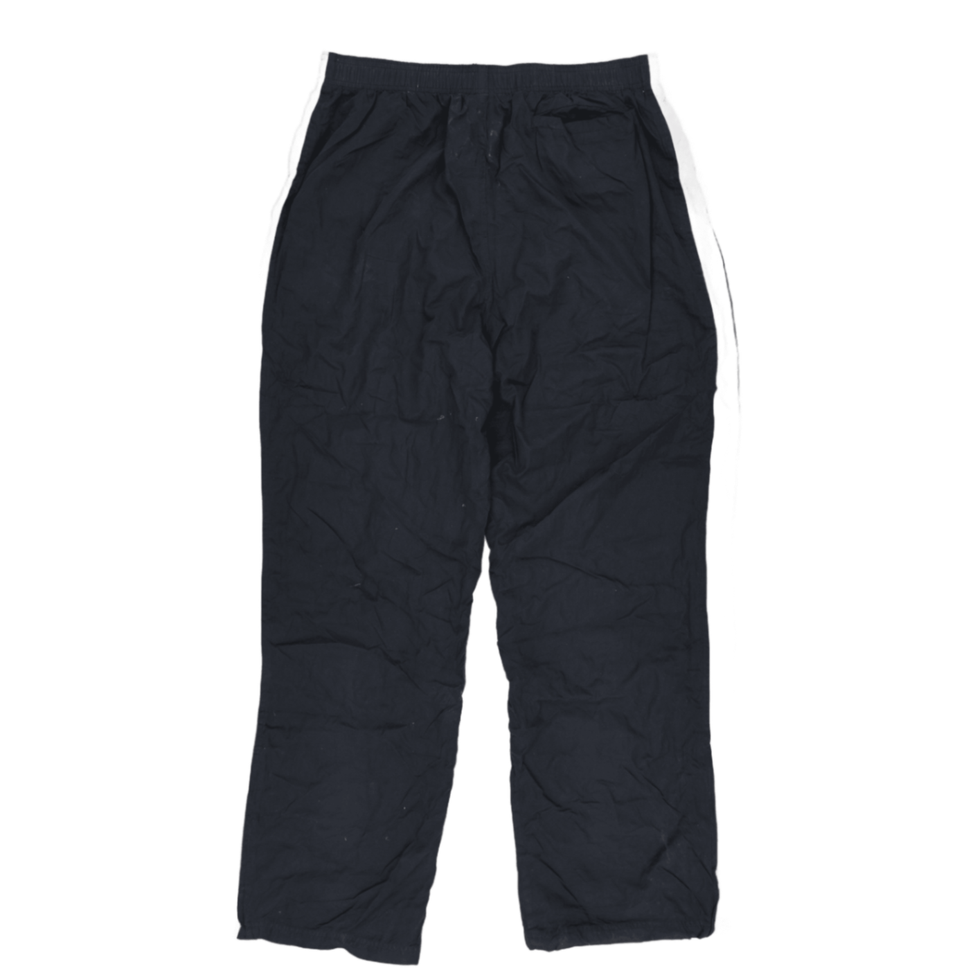 Reebok Vintage Black Track Trousers Large 78 cm Inseam Polyester Mens Clothing