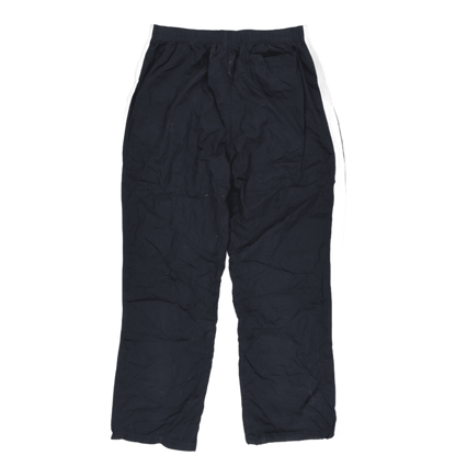 Reebok Vintage Black Track Trousers Large 78 cm Inseam Polyester Mens Clothing
