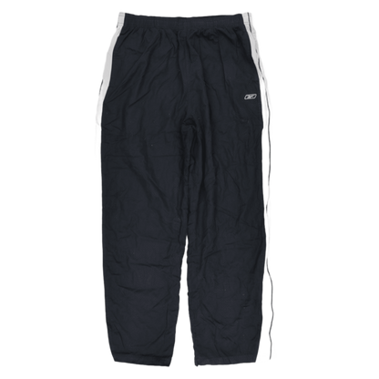 Reebok Vintage Black Track Trousers Large 78 cm Inseam Polyester Mens Clothing