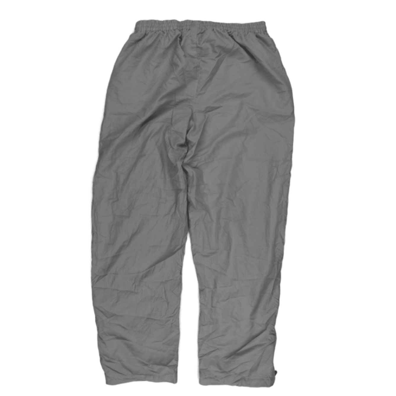 Reebok Grey Track Pants Large Polyester Men's Trousers 77 cm Inseam 86 cm Waist