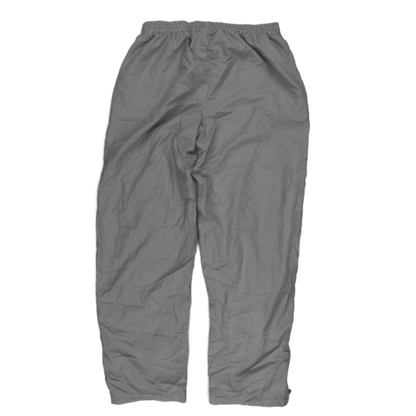 Reebok Grey Track Pants Large Polyester Men's Trousers 77 cm Inseam 86 cm Waist
