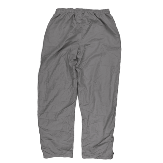 Reebok Grey Track Pants Large Polyester Men's Trousers 77 cm Inseam 86 cm Waist