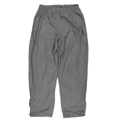 Reebok Grey Track Pants Large Polyester Men's Trousers 77 cm Inseam 86 cm Waist