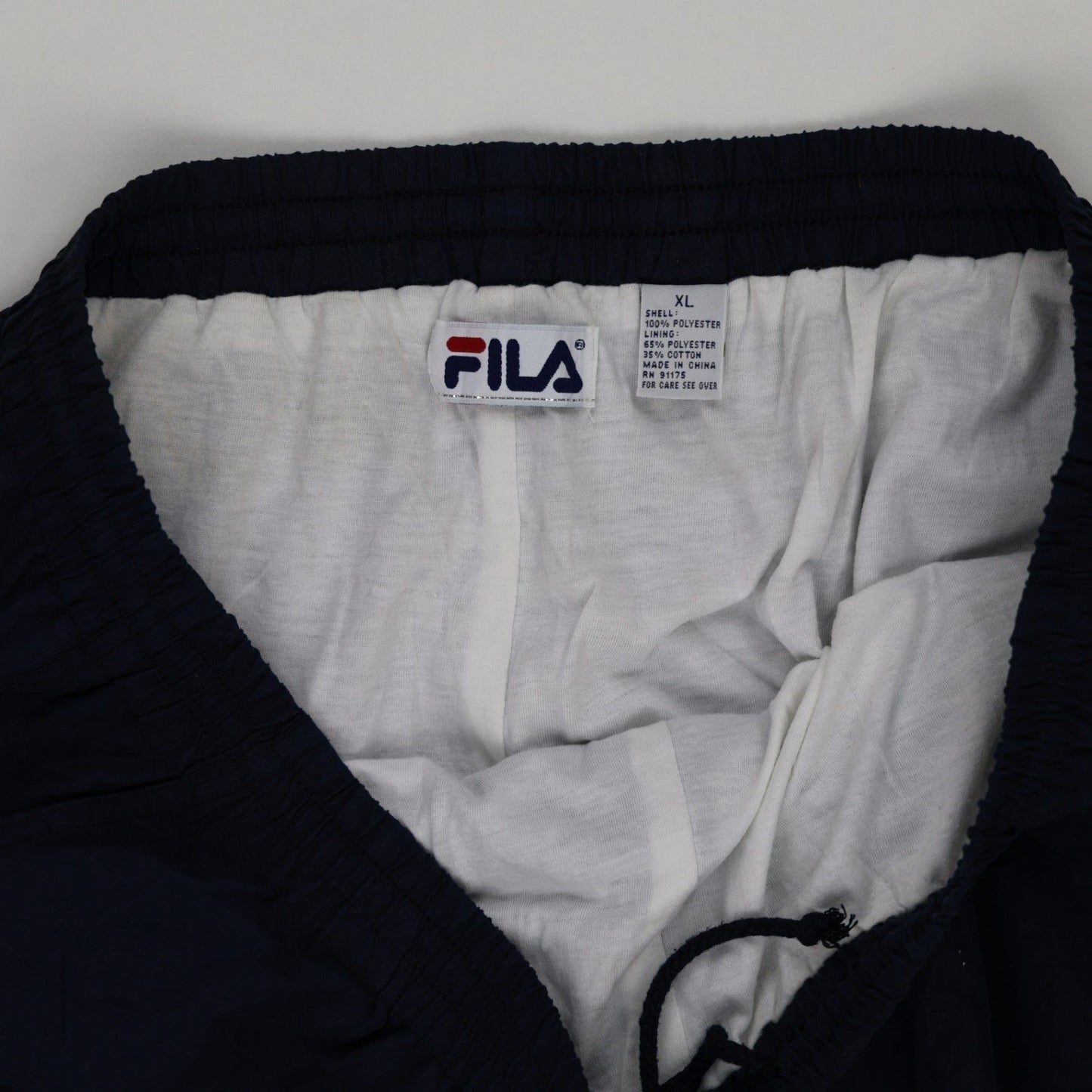 Fila Navy Blue Track Pants XL Polyester Men's Clothing