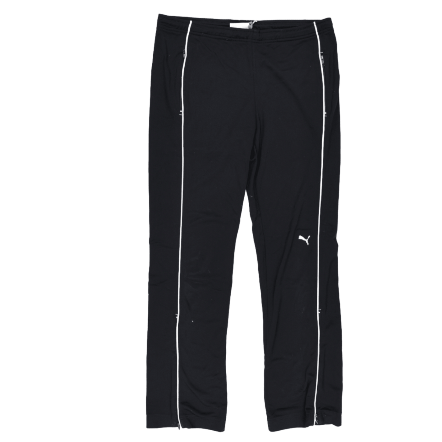 PUMA Black Track Trousers Men's Size Small 36 Waist 76 Inseam Polyester Blend