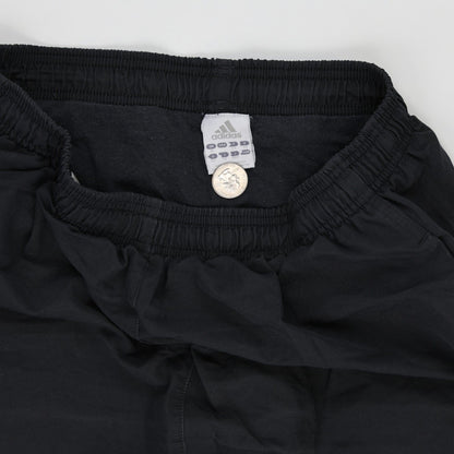 adidas Vintage Black Track Trousers Men's Large 78cm Inseam Polyester Blend