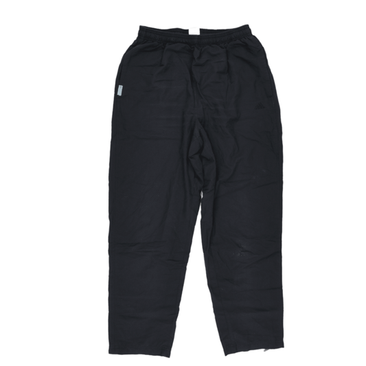 adidas Vintage Black Track Trousers Men's Large 78cm Inseam Polyester Blend