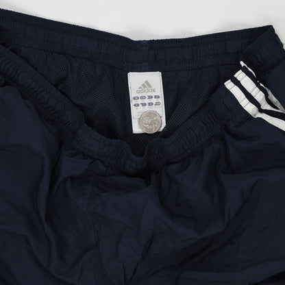 adidas Navy Tracksuit Bottoms Large Polyester Men's Trousers 77 cm Inseam 86 cm Waist