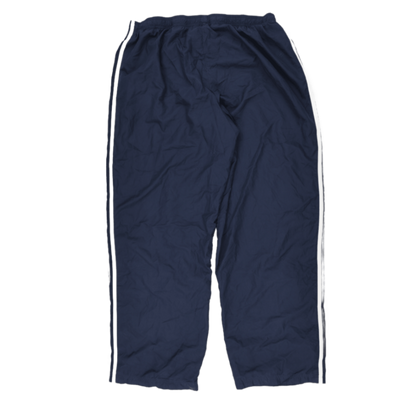 adidas Navy Tracksuit Bottoms Large Polyester Men's Trousers 77 cm Inseam 86 cm Waist