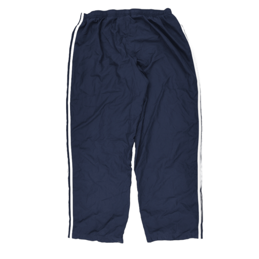 adidas Navy Tracksuit Bottoms Large Polyester Men's Trousers 77 cm Inseam 86 cm Waist