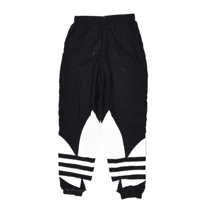 Adidas Originals Black Trefoil Retro Track Pants Medium 76 cm Inseam Polyester Vintage
