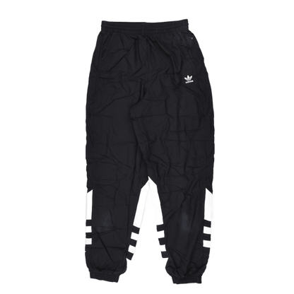 Adidas Originals Black Trefoil Retro Track Pants Medium 76 cm Inseam Polyester Vintage