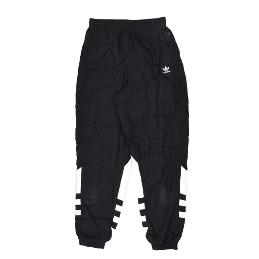 Adidas Originals Black Trefoil Retro Track Pants Medium 76 cm Inseam Polyester Vintage