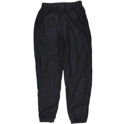 Reebok Vintage Black Nylon Tracksuit Bottoms Size Medium