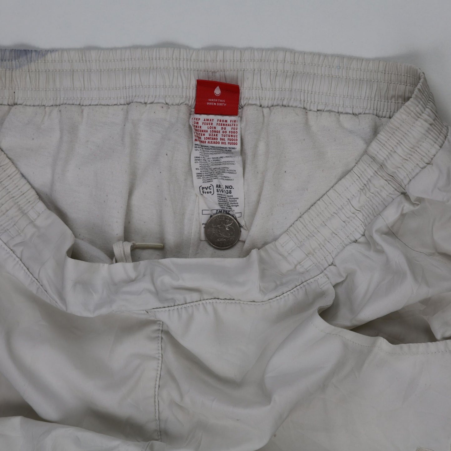 PUMA Light Grey Casual Trousers Men's Size L 38 Waist 76 cm Inseam Polyester