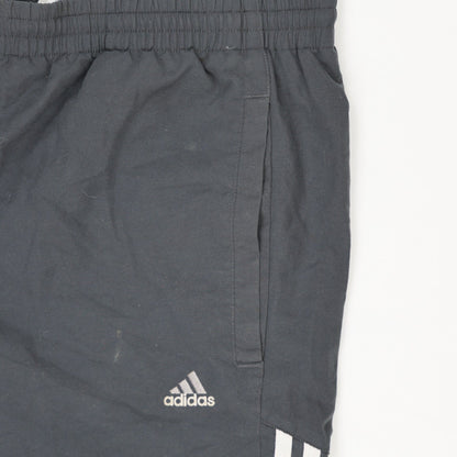 Adidas Black Track Trousers Men's Size L 77 cm Inseam Polyester Blend