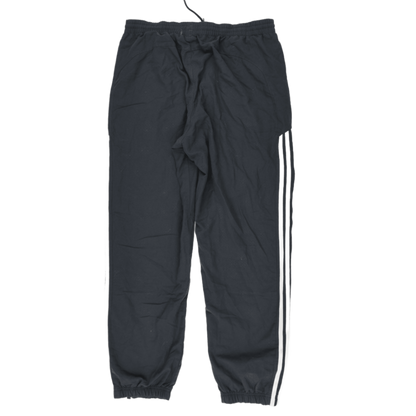 Adidas Black Track Trousers Men's Size L 77 cm Inseam Polyester Blend