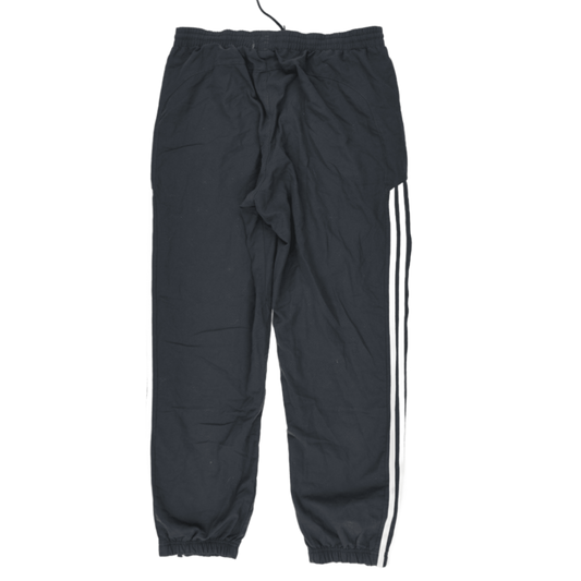 Adidas Black Track Trousers Men's Size L 77 cm Inseam Polyester Blend