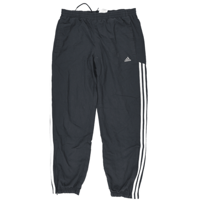 Adidas Black Track Trousers Men's Size L 77 cm Inseam Polyester Blend
