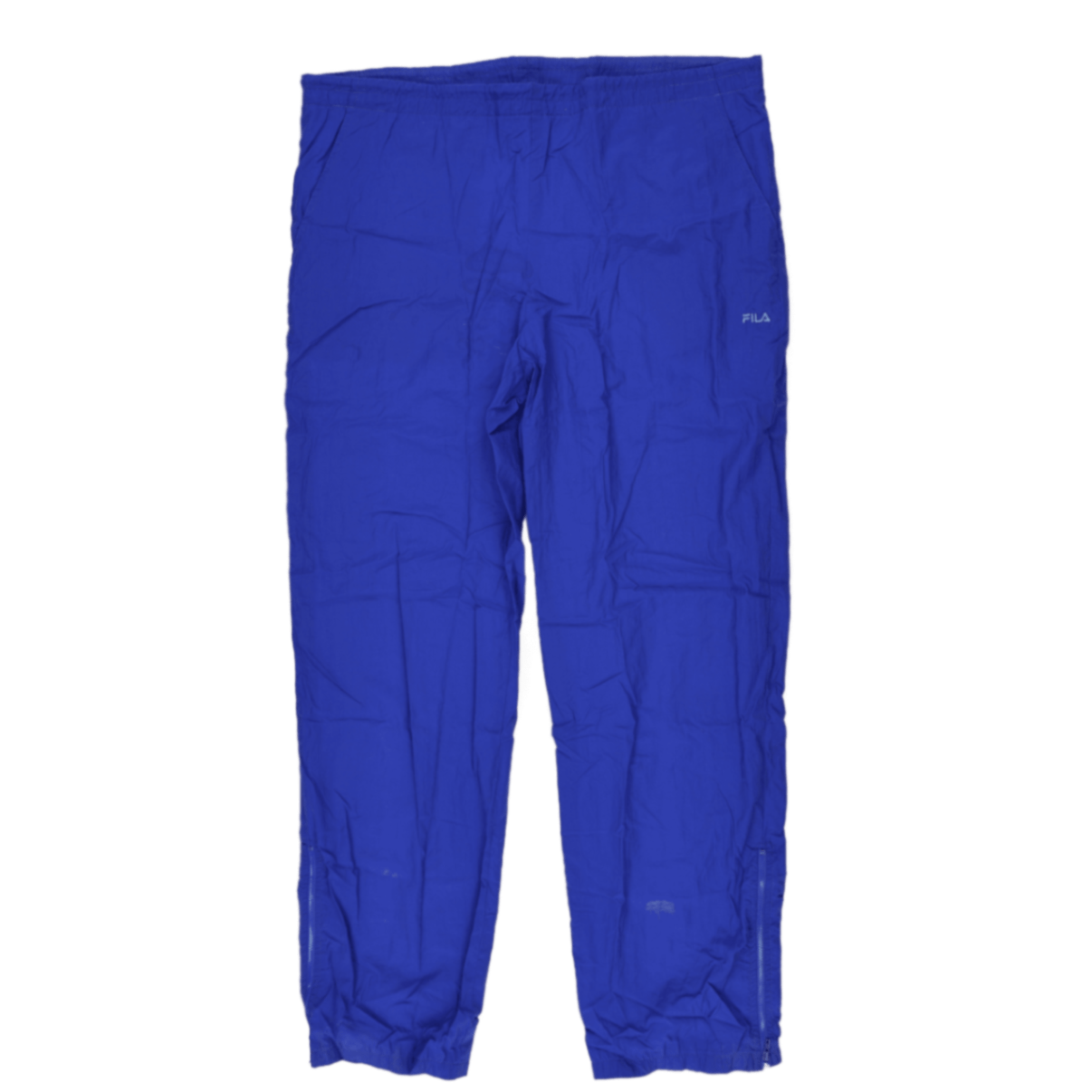 FILA Vintage Royal Blue Track Trousers XL 34 Polyamide Blend for Men