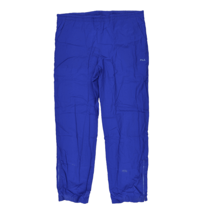 FILA Vintage Royal Blue Track Trousers XL 34 Polyamide Blend for Men