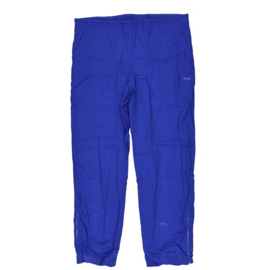 FILA Vintage Royal Blue Track Trousers XL 34 Polyamide Blend for Men