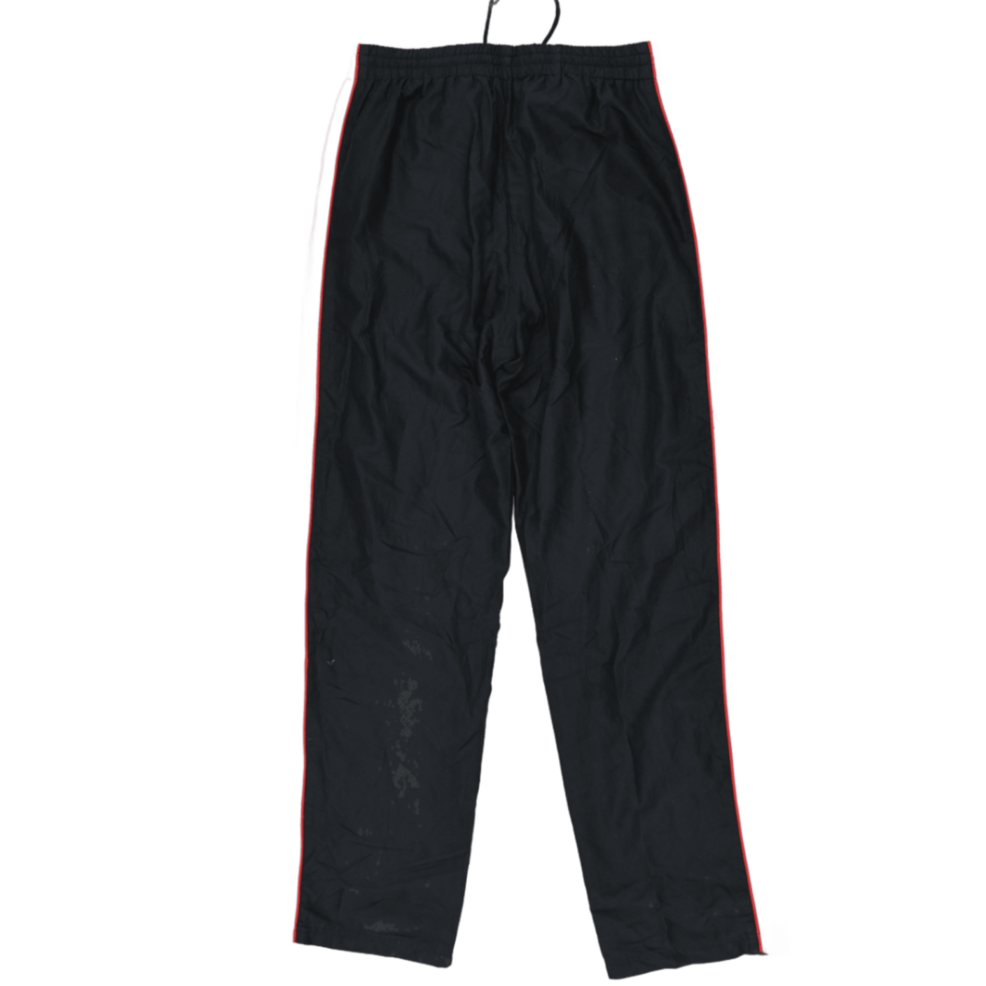 Fila Vintage Track Trousers Black Large Polyester Mens