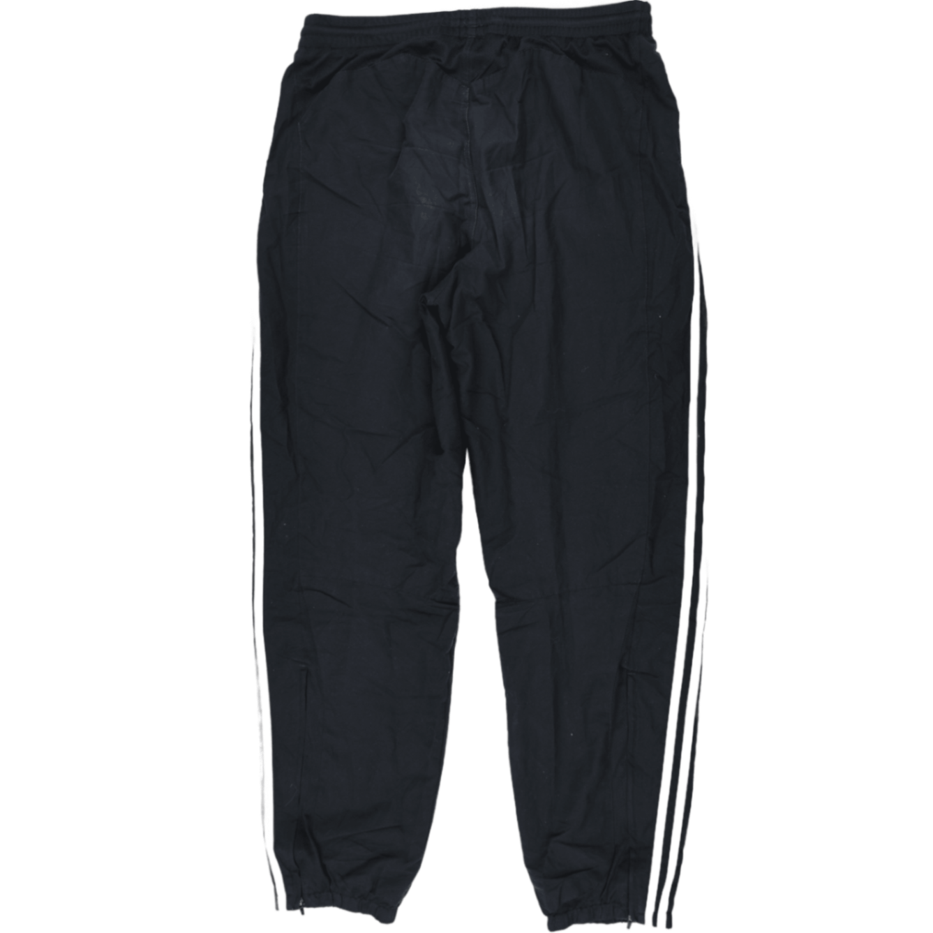 adidas Black Tracksuit Bottoms Large 77cm Inseam 43cm Waist Polyester