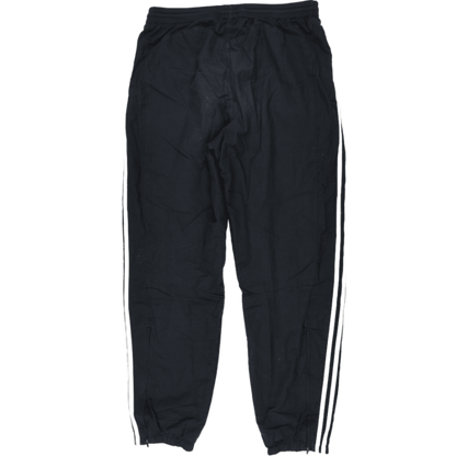 adidas Black Tracksuit Bottoms Large 77cm Inseam 43cm Waist Polyester