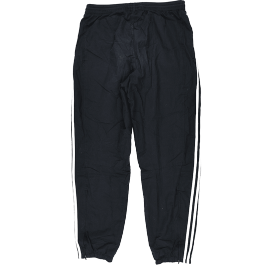 adidas Black Tracksuit Bottoms Large 77cm Inseam 43cm Waist Polyester