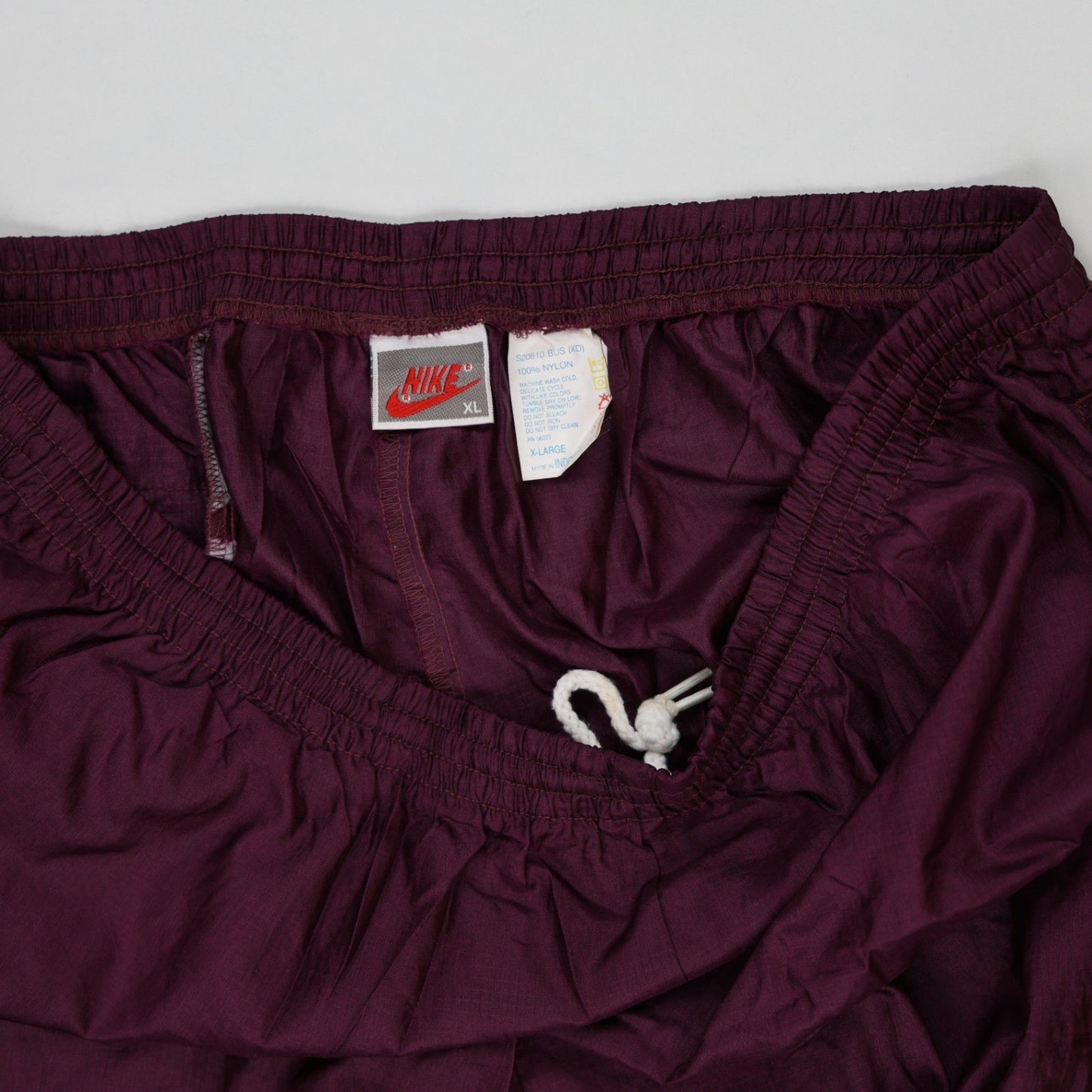 Nike Vintage Track Pants Plum Purple XL 100 Percent Nylon