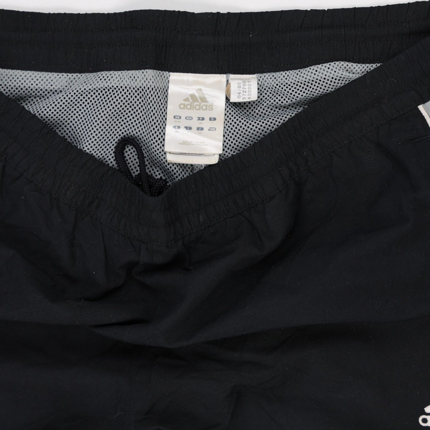 adidas Black Track Trousers Men's Size L 76 cm Inseam 86 cm Waist Polyester