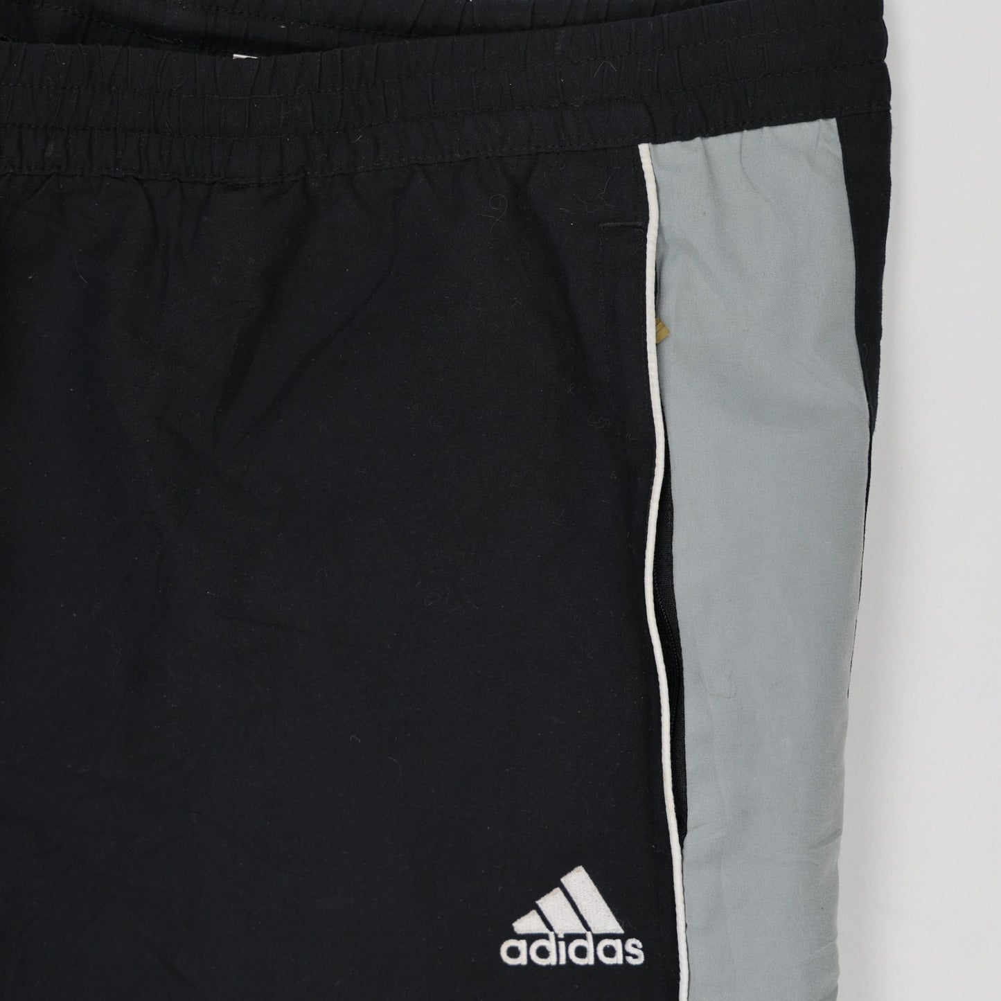 adidas Black Track Trousers Men's Size L 76 cm Inseam 86 cm Waist Polyester