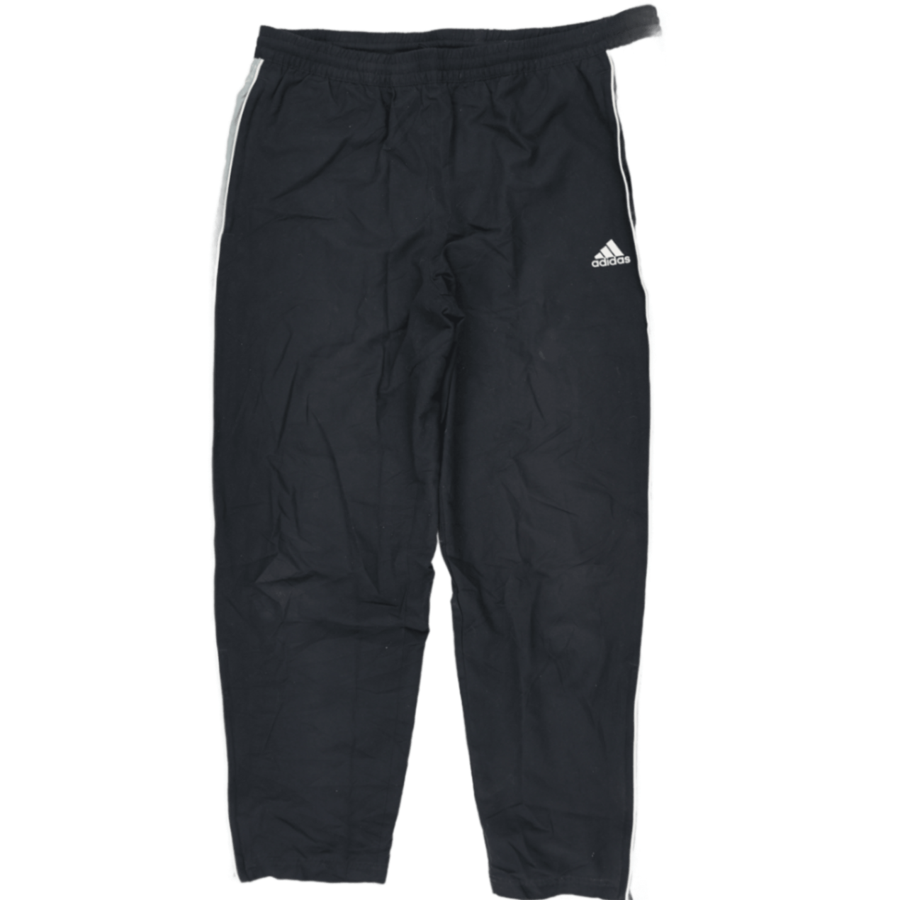 adidas Black Track Trousers Men's Size L 76 cm Inseam 86 cm Waist Polyester