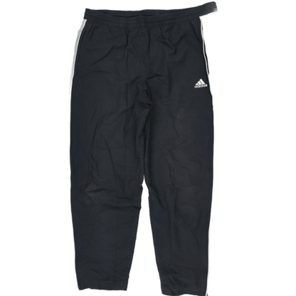 adidas Black Track Trousers Men's Size L 76 cm Inseam 86 cm Waist Polyester